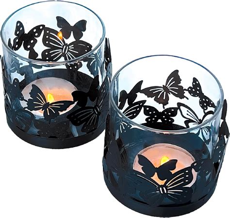 steel candle shadow box|Lily’s Home Cutout Shadow Box Votive Tea Light Hurricane .